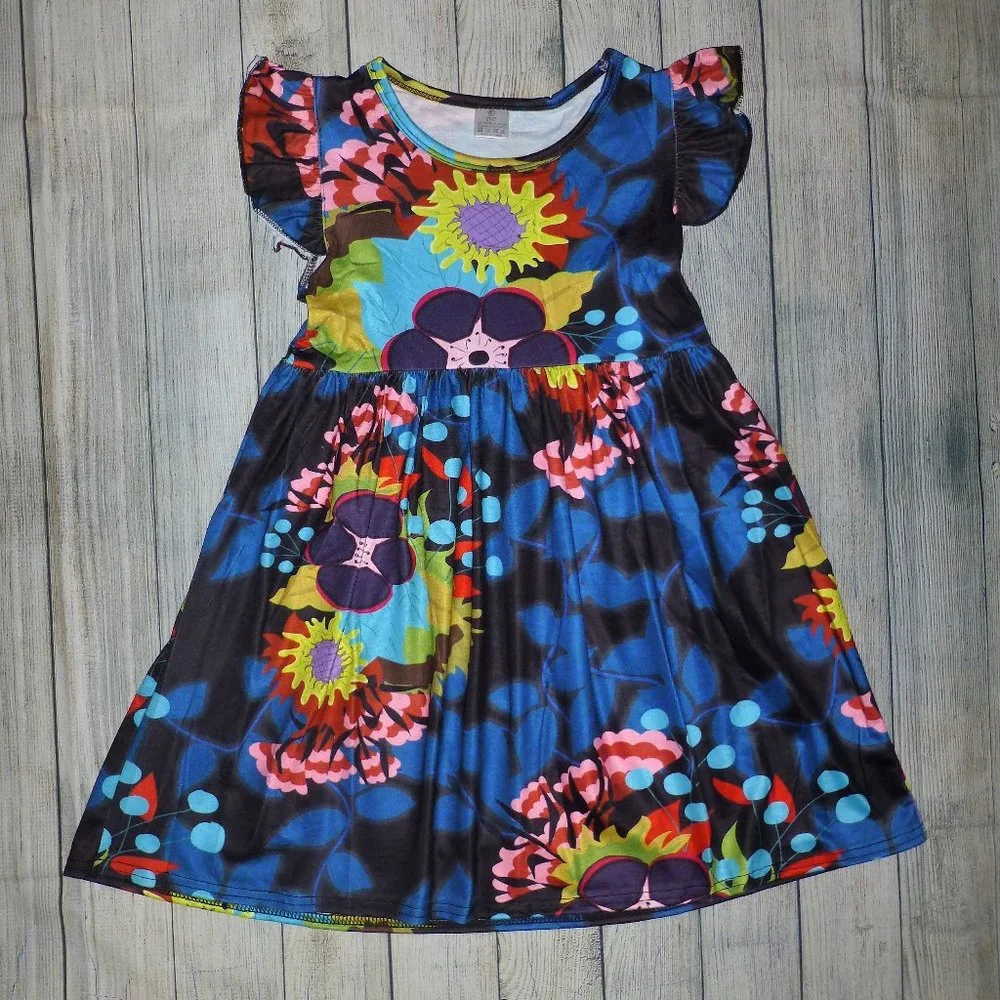 Boutique Girls Floral Sleeveless Dress
